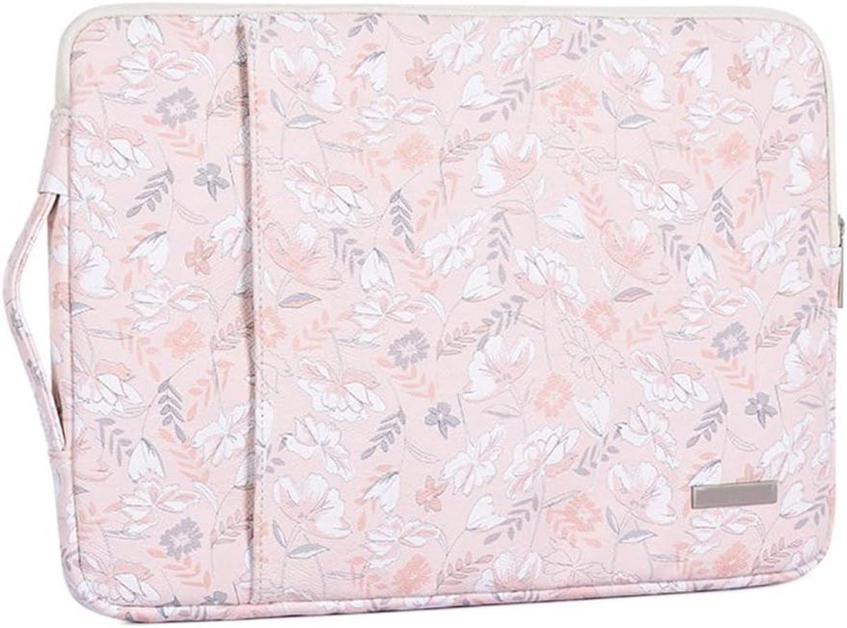 Laptop Sleeve - Computer Tas - Veilig Vervoer - Waterafstotend Materiaal - 13 Inch - Roze