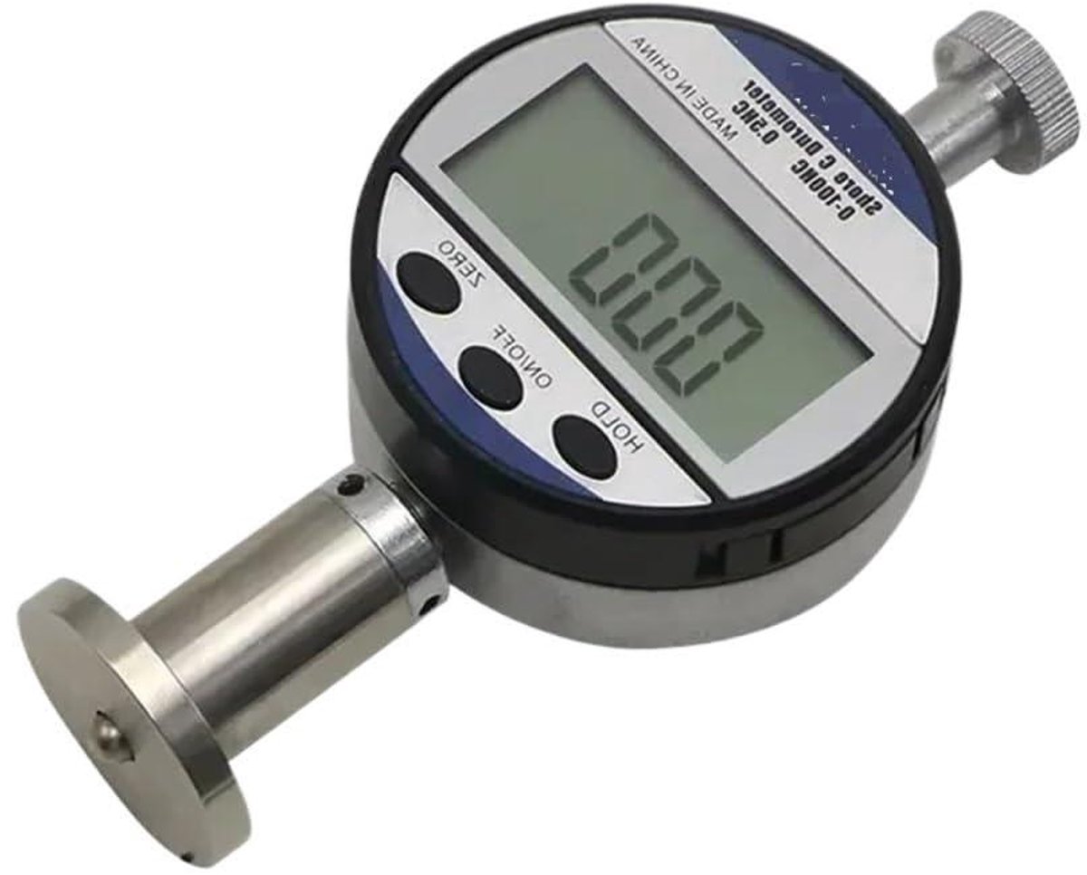 Digitale Hardheidsmeter - Shore Meter - Materiaal Testen - Voldoet aan Internationale Normen - Draagbaar Ontwerp - Grijs