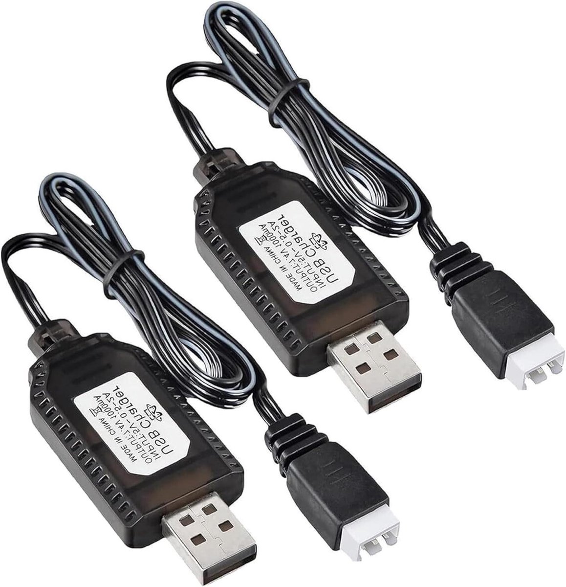Drone Batterij Oplader - Lader Accu - Model Vliegtuig - Snelle Oplaadtijd - 2S 7.4V - Zwart