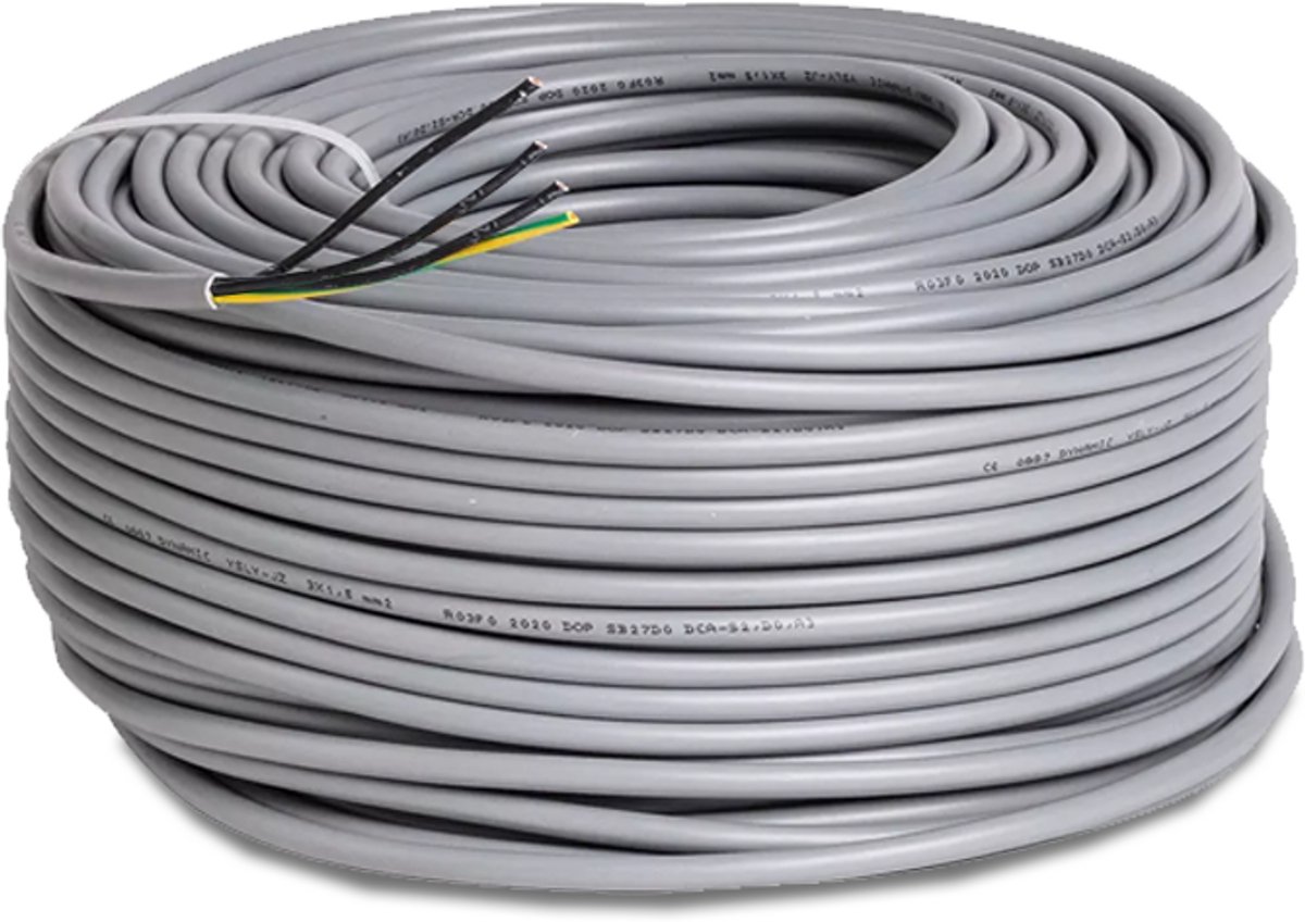 Dynamic Stuurstroomkabel YSLY-JZ 4 x 1,5 mm² Lengte: 10 meter