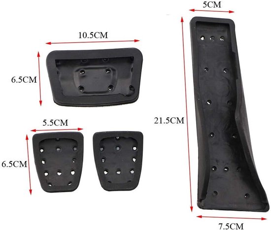 Pedaal Covers - Auto Pedaal - Verbeter Rijervaring - Antislip Oppervlak - Set van 2 - Metaal — afbeelding 3