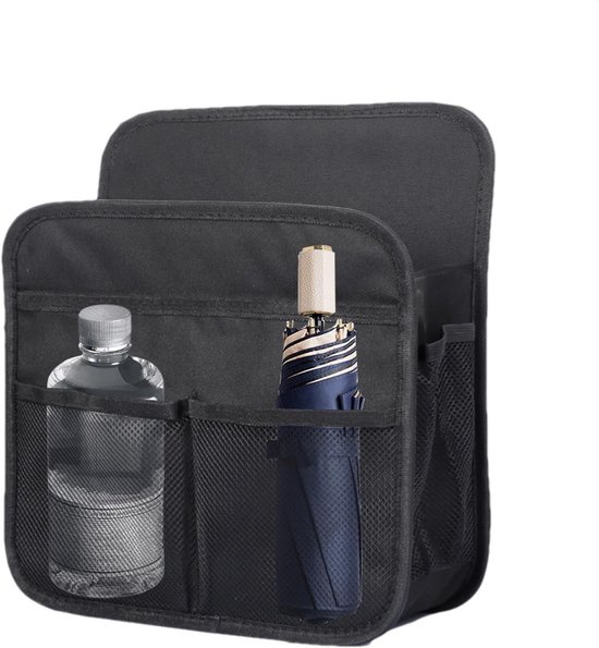 Auto Organizer - Tussen Stoelen - Auto Opbergen - Grote Capaciteit - 33 x 30 cm - Zwart
