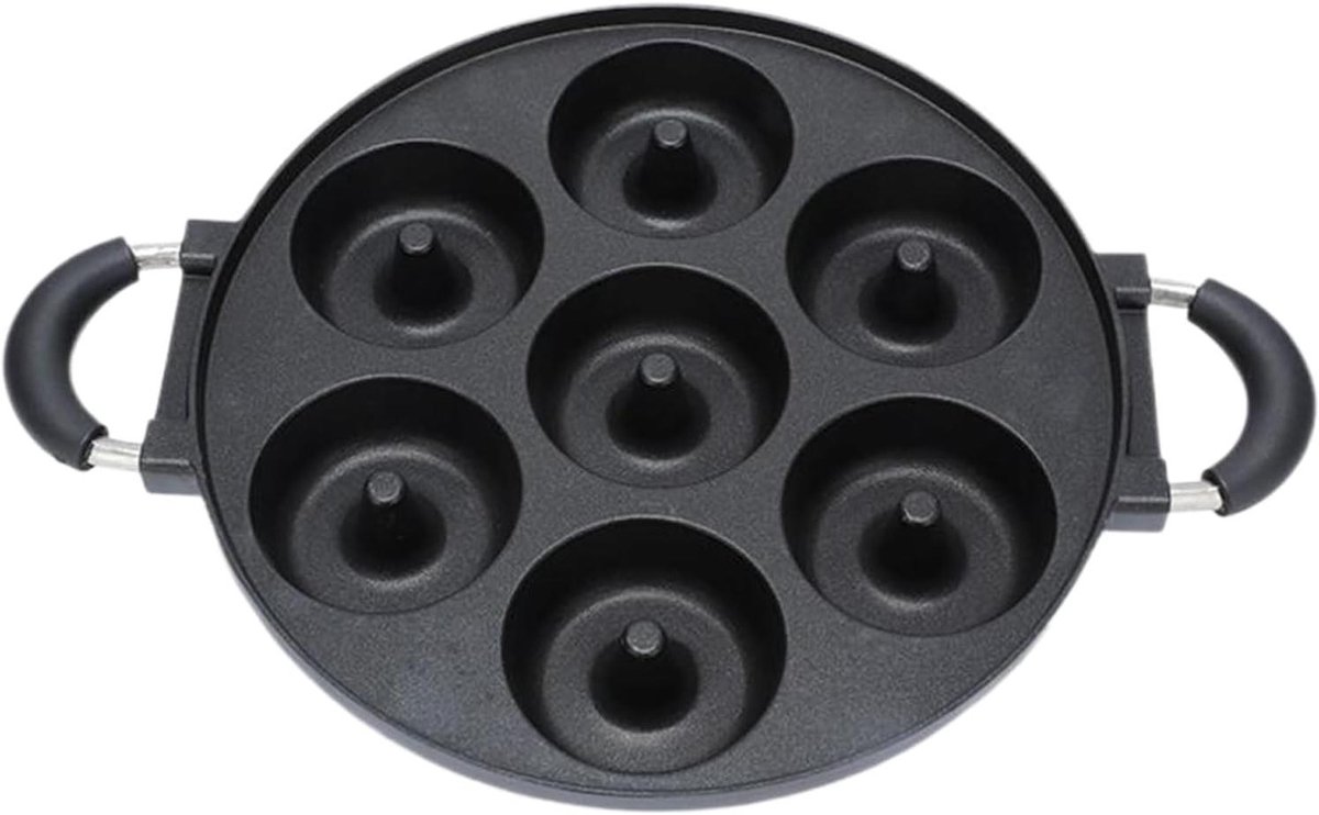 Donut Bakvorm - 7-gaats Vorm - Thuis Bakken - Anti-aanbak Laag - 40 x 28 cm - Grijs