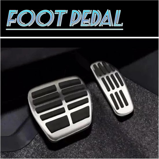 Pedaalhoezen Set - Auto Pedaal Covers - Verbeterde Grip - Antislip Rubber - 3 stuks - Zwart — afbeelding 3