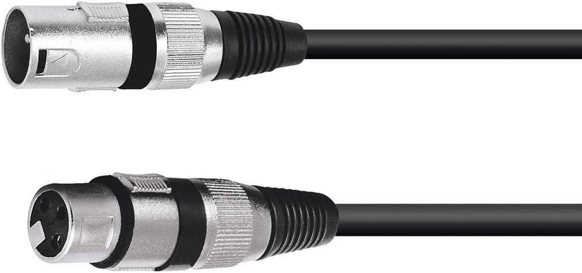 XLR Kabel - Audiokabel Microfoon - Muziek Maken - 3-polige Connectoren - 30 Meter - Zwart
