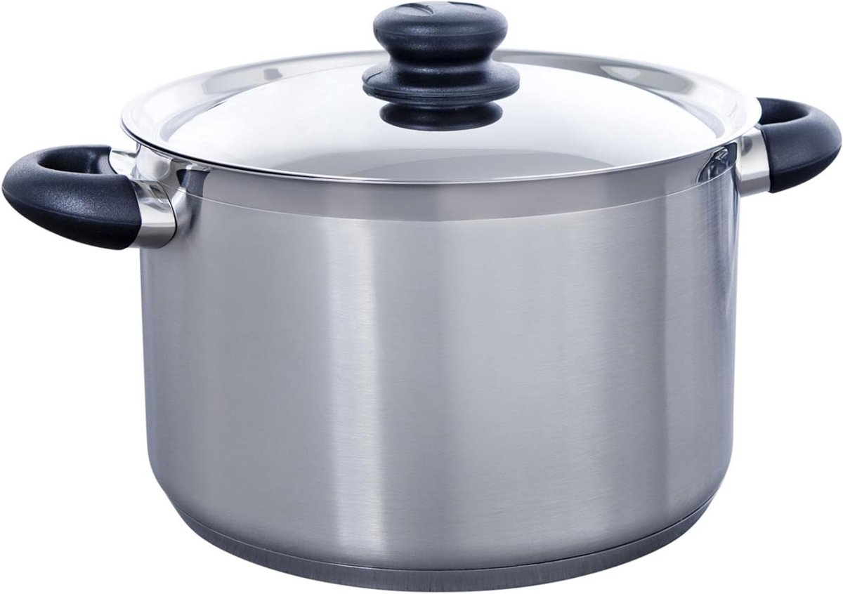 Voorraadpot - Pot Bewaarcontainer - Keuken Organisatie - Extra Sterke Basis - 6.2 Liter - Zwart