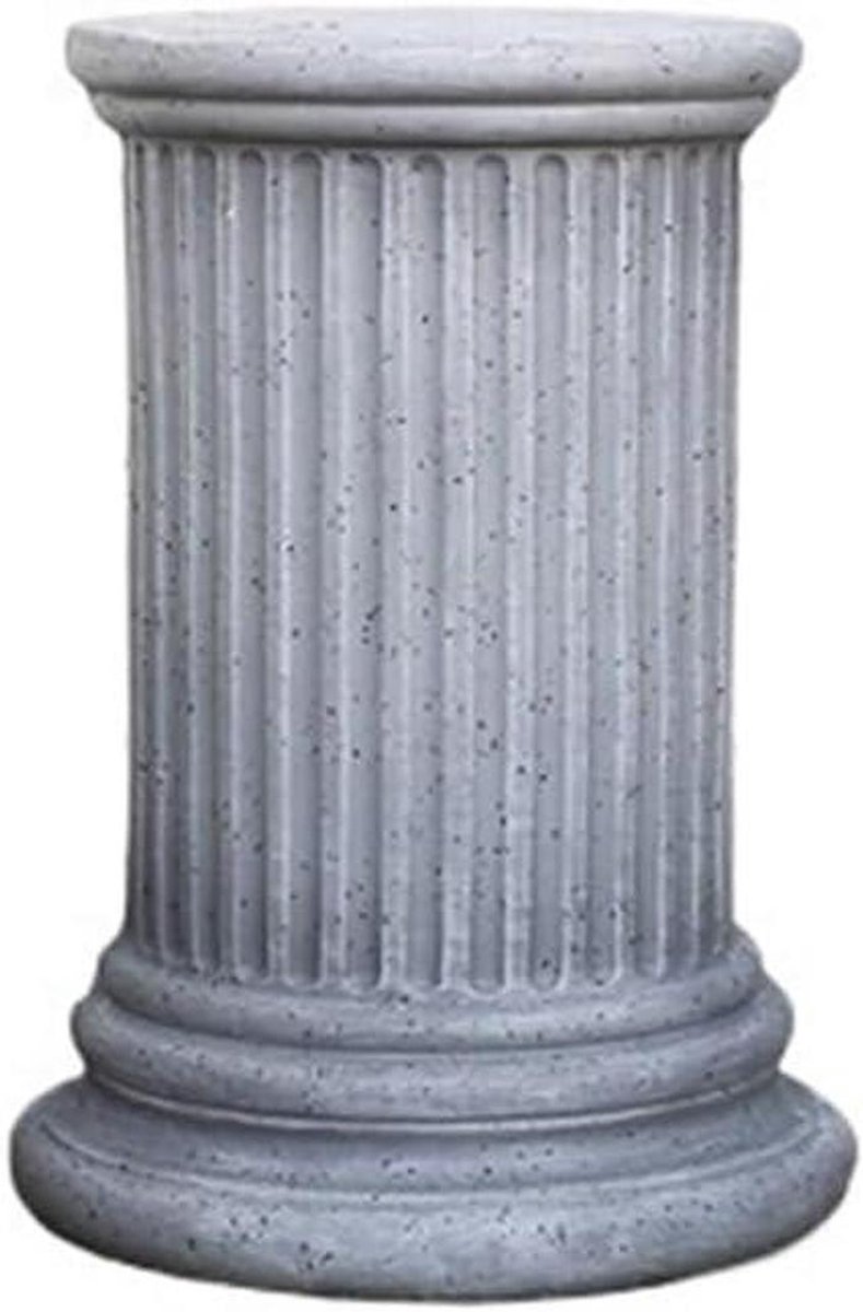 Romeinse Zuil - Decoratieve Pilaar - Huis en Tuin - Natuurlijke Steenlook - 10 x 10 x 10 mm - Wit