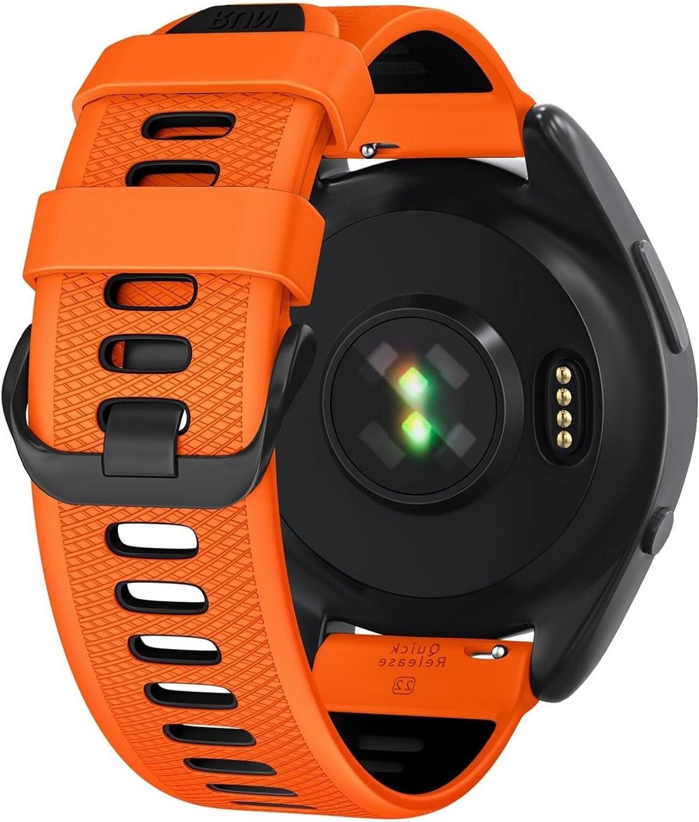 Horlogeband - Vervangingsband - Dagelijks Gebruik - Snelsluiting - 22 mm - Zwart
