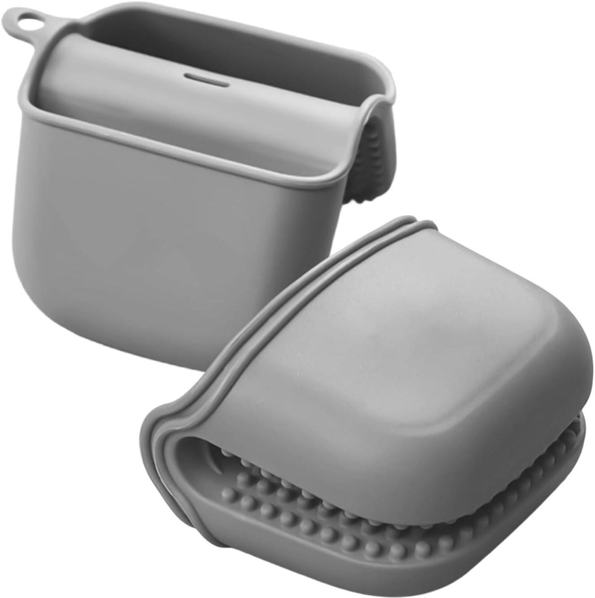 Siliconen ovenwanten - Keukenhandschoenen Hittebestendig - Bakken Grillen - Antislip Grip - 2 stuks - Grijs