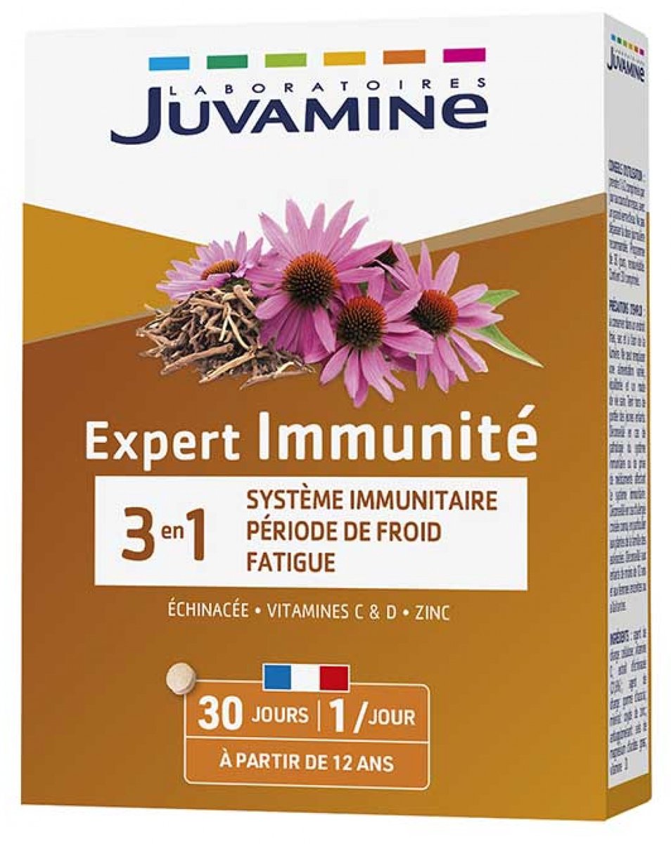 Juvamine Expert Immuniteit 3in1 30 tabletten