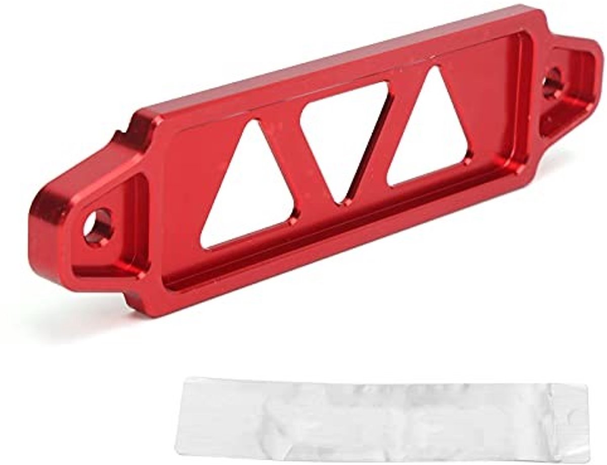 NTH products - Autobatteriehalterung - Aluminiumlegierung - Perfecte pasvorm - Rood - Batterijbevestiging - Ideaal voor auto-onderhoud - Kleur rood