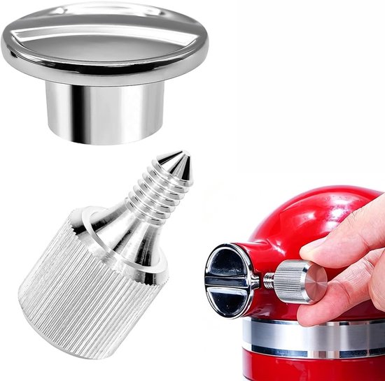 Mixer Onderdelen Set - Bevestigingsknoppen - Keuken Apparaten - Antislip Roestvrij Staal - 4 Stuks - Zilver — afbeelding 4