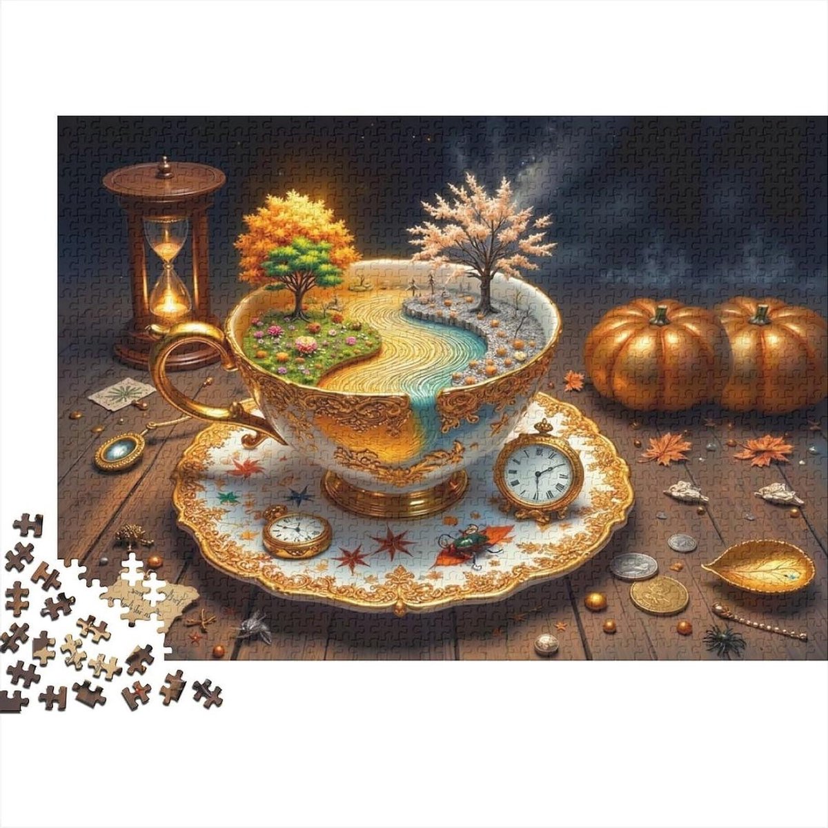 Legpuzzel - Puzzelspel - Ontspanning Thuis - Hoge Resolutie Afbeelding - 1000 Stukjes - Cartoon Stijl-8