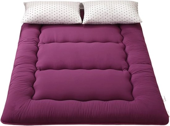Tatami Futon Matras - Vloer Bed - Comfortabel Slapen - Opvouwbaar Ontwerp - 200 x 220 cm - Bruin — afbeelding 5