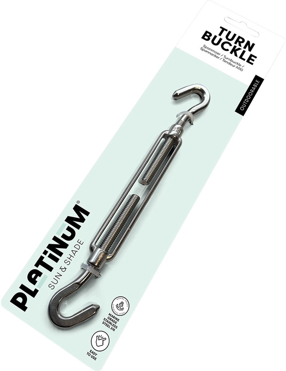 Platinum Tendeur M10 pour fixation d'une voile d'ombrage