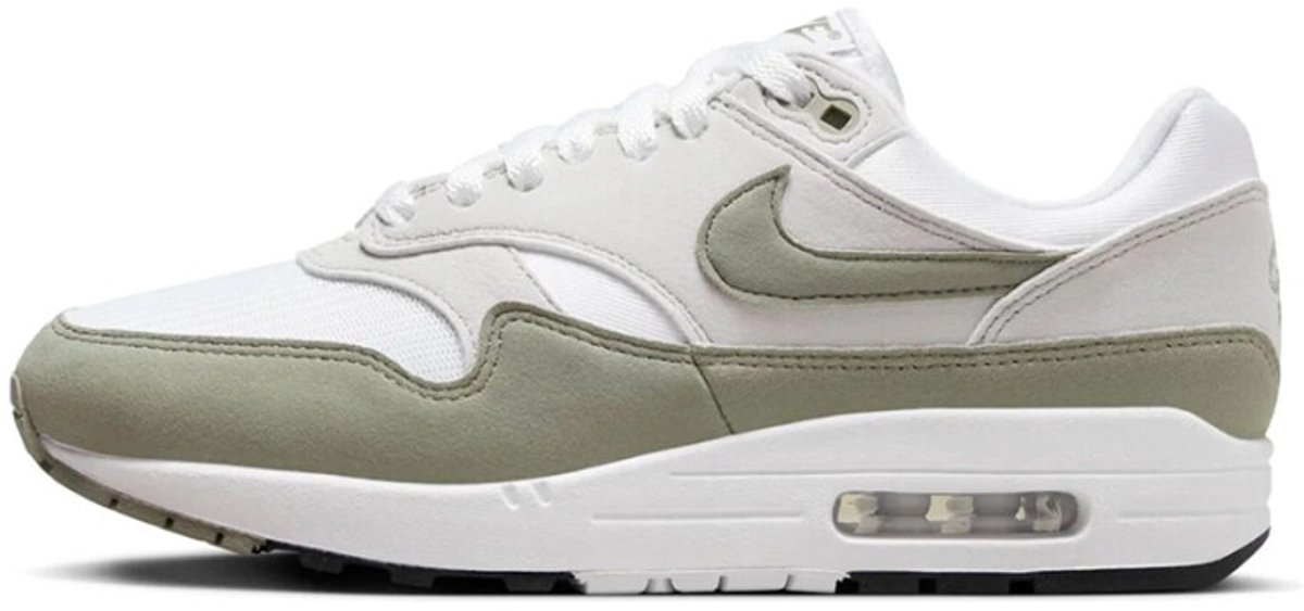 Nike Nike Air max 1 Sneakers Heren /Olijfgroen Wit