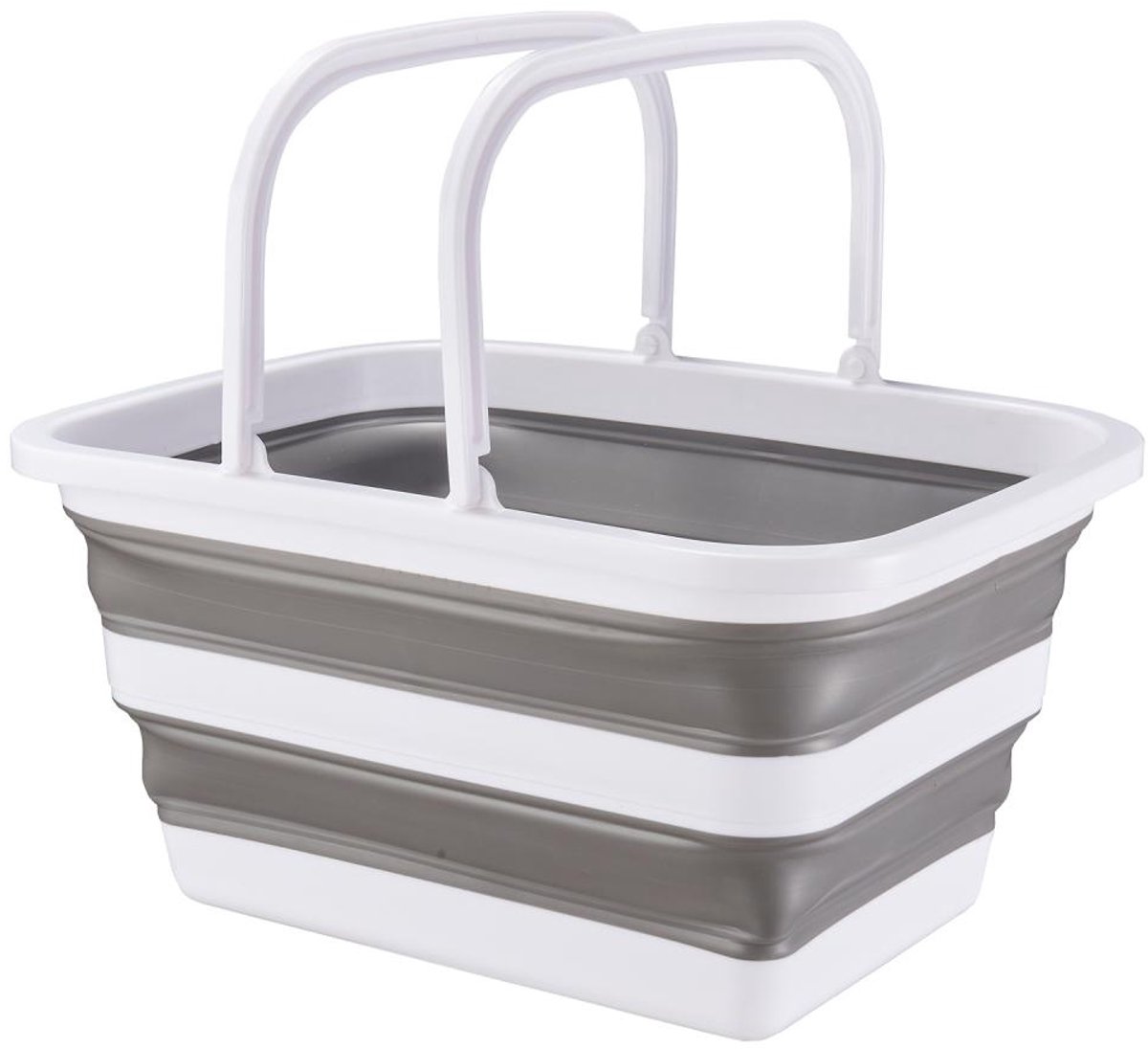 ViaMondo Mand met Hengsels Opvouwbaar Grijs/Wit 12L