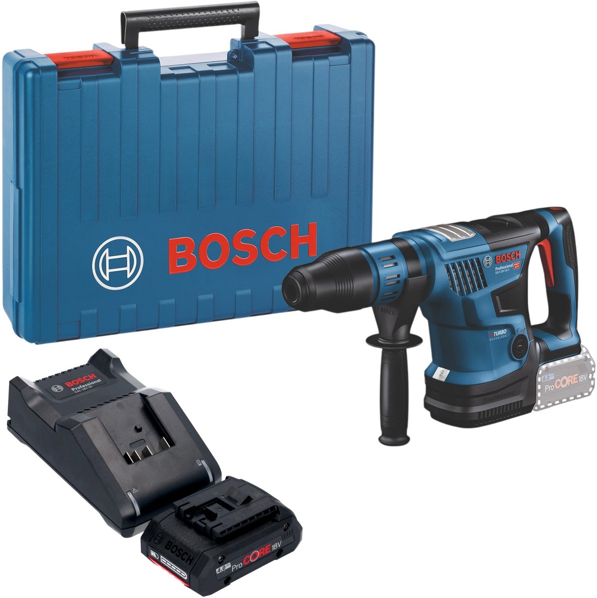 Bosch GBH 18V-36 C Professional accu-boorhamer 18 V 7 J SDS max Brushless + 1x ProCORE-accu 4,0 Ah + oplader + koffer