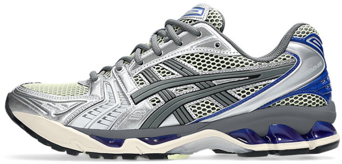 ASICS Gel-Kayano 14 Soft Yellow Asics Blue - Maat 44