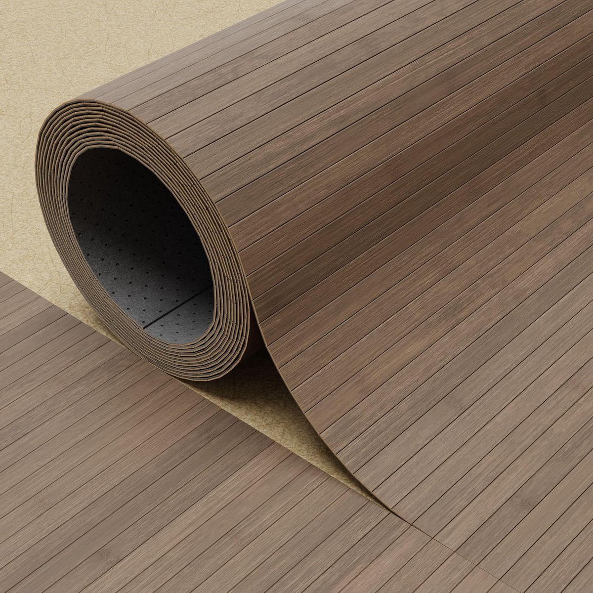 Bamboe vloerkleed - Rol vloerbedekking - Woonkamer aankleden - Antislip achterkant - 200x2