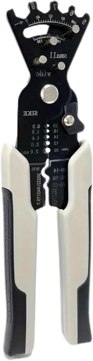 Kabelstripper Knipper - Draadgereedschap - Draden Buigen Strippen - 5-in-1 Multifunctioneel - 20 cm - Grijs