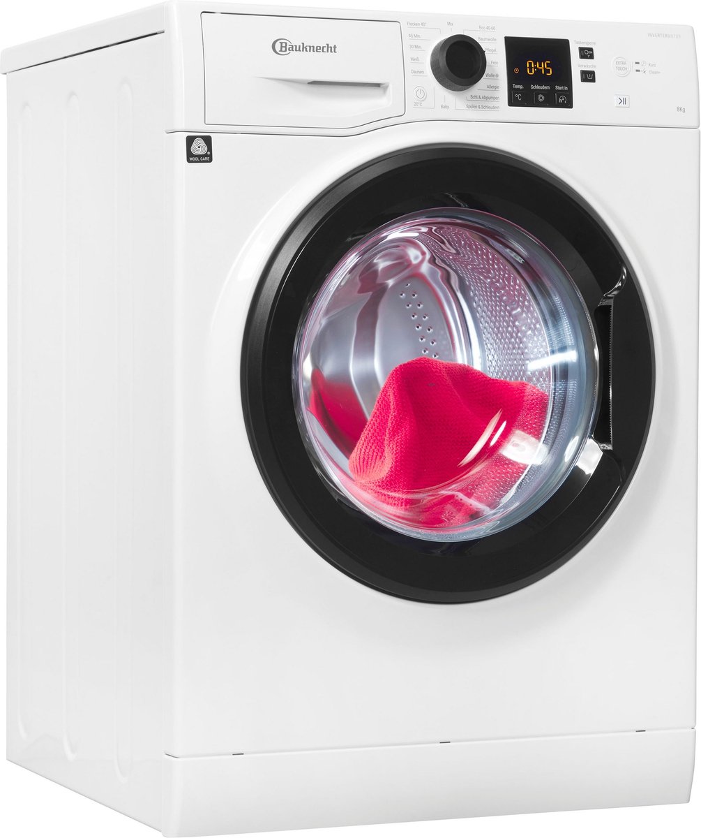 Bauknecht Super Eco 845 A | Wasmachine | 8 kg | Energielabel A | Taal display Duits