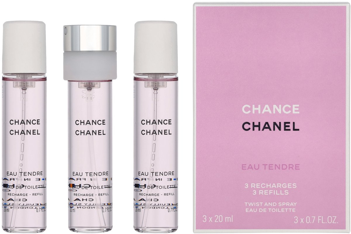 Chanel Chance Eau Tendre Geschenkset - 3x Eau de Toilette Refill – foto 5