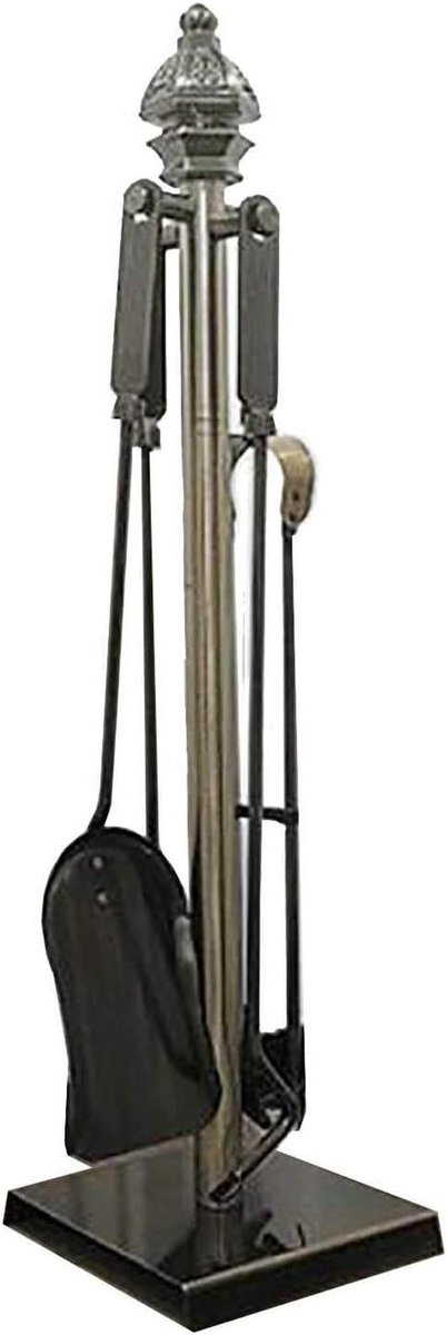 Haardset - Haardgereedschap - Haard Onderhouden - Gietijzeren Constructie - 15x78 cm - Goud