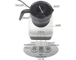 Melkopschuimer Machine - Melk Stoomboot - Koffie Drankjes Maken - Automatische Functies - 250 Milliliter - Zwart