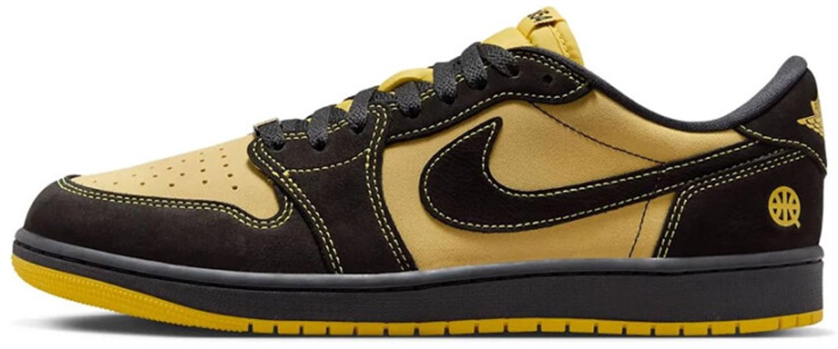 Jordan 1 Retro Low OG Quai 54 Black Tour Yellow Red