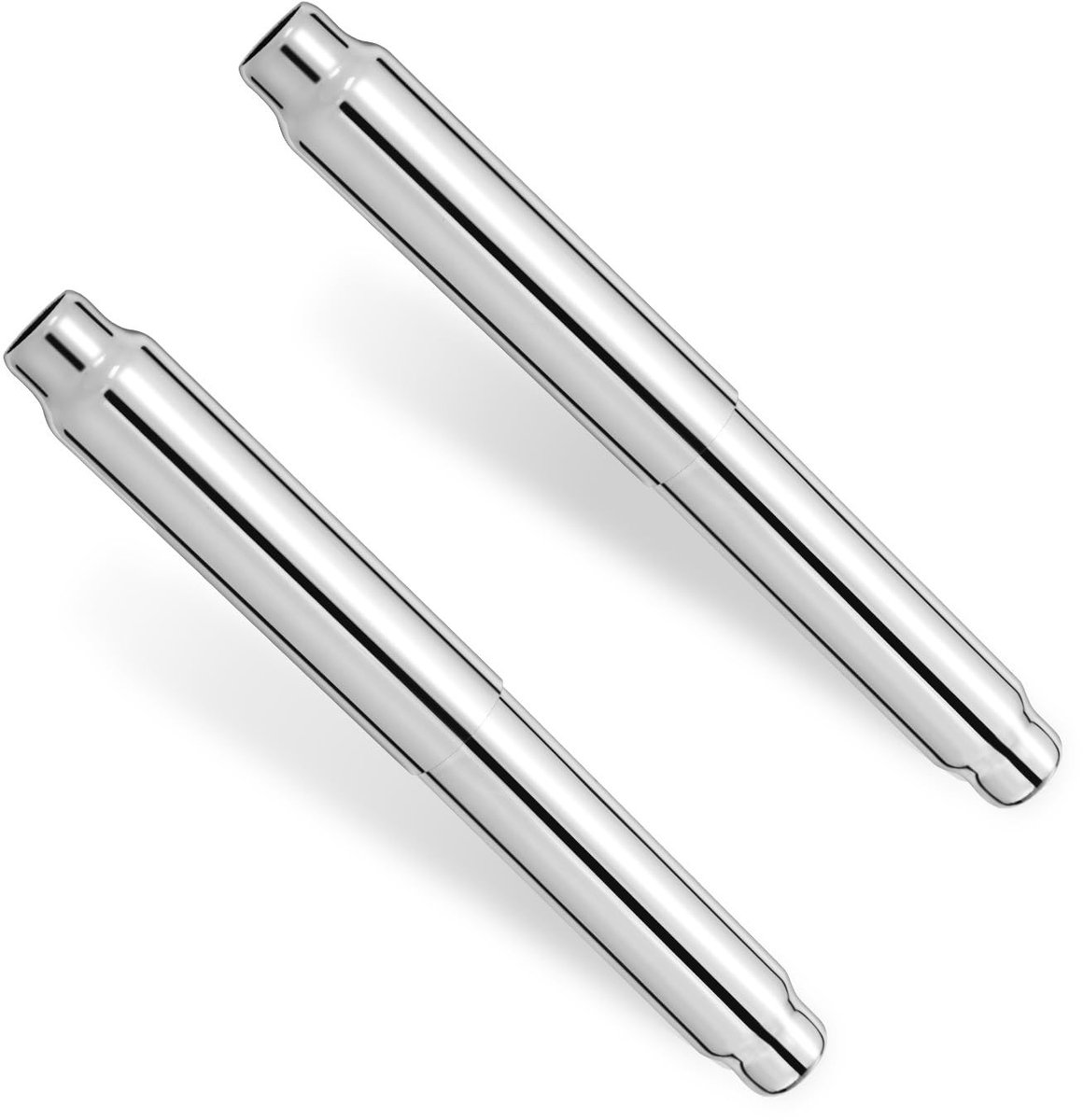 Dailygoods- Vervangstangen Roestvrij Staal - 2 Stuks - Verstelbaar - Toiletpapierhouder - Badkameraccessoires - Geschikt voor Standaard Rollen
