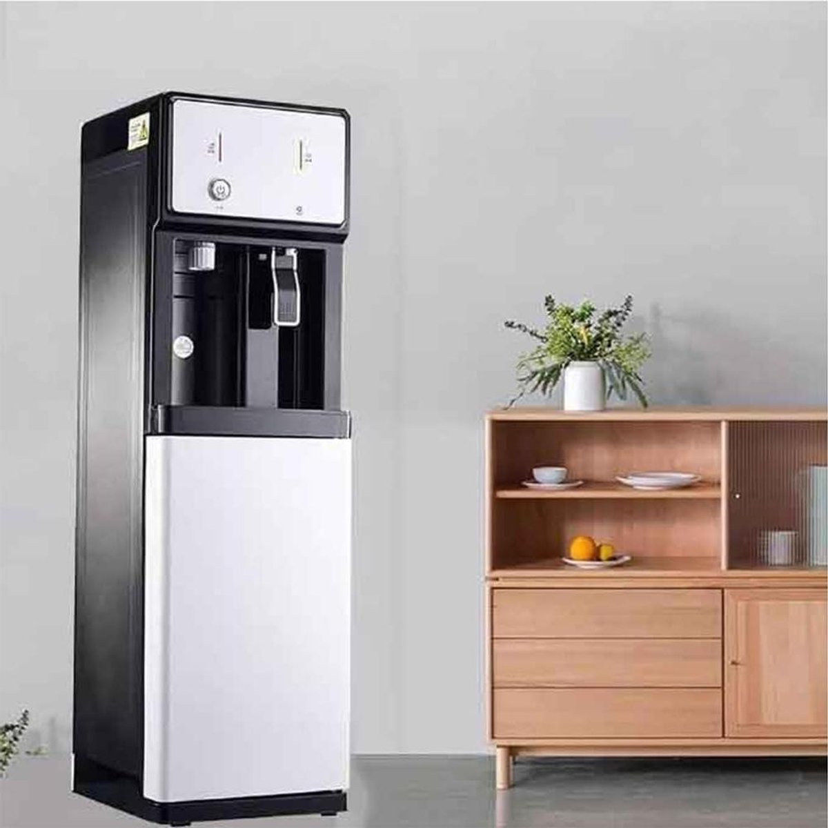 Waterkoeler Dispenser - Warme Koude Fontein - Direct Water Tappen - Drie Temperatuur Modi - Vloerstaand Model - Wit