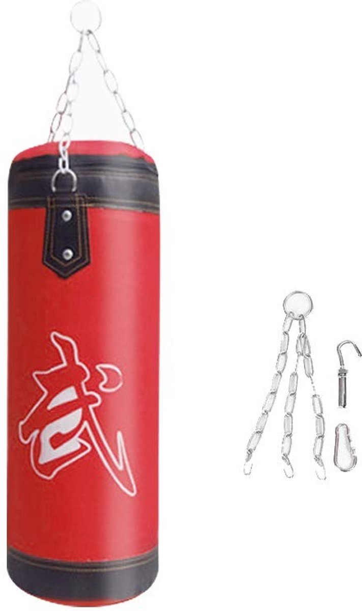 Dailygoods- Bokszak 60 cm - Zware Zandzak - Slijtvast Canvas - Voor MMA/Kickboksen - Schokabsorberend - Duurzaam Gebruik