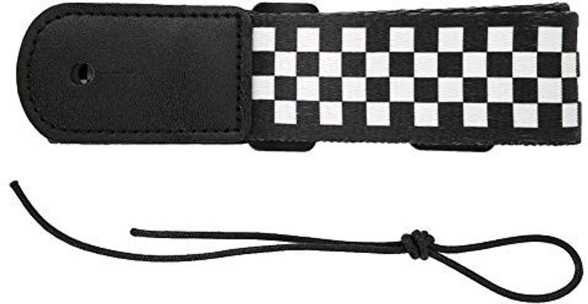 Dailygoods- Ukelele Riempje Verstelbaar - Antislip Zwart-Wit - Ukelele Accessoire - Draagbaar - Geweldig Cadeau - Hoogwaardige Materialen - Ukelelestrap
