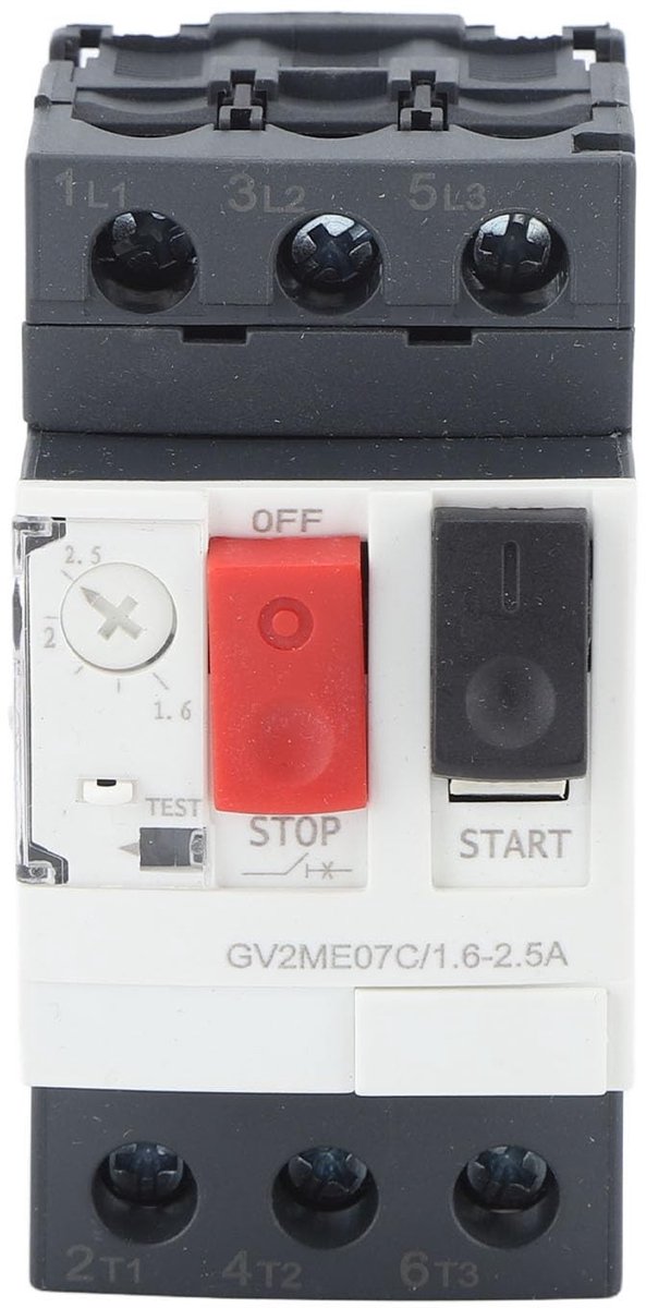 Dailygoods - Motorschutzschalter - Motorstarter - Drukknopbediening - 35 mm railmontage - Stroomonderbreker - Veiligheid - Geschikt voor AC690V - Mode...