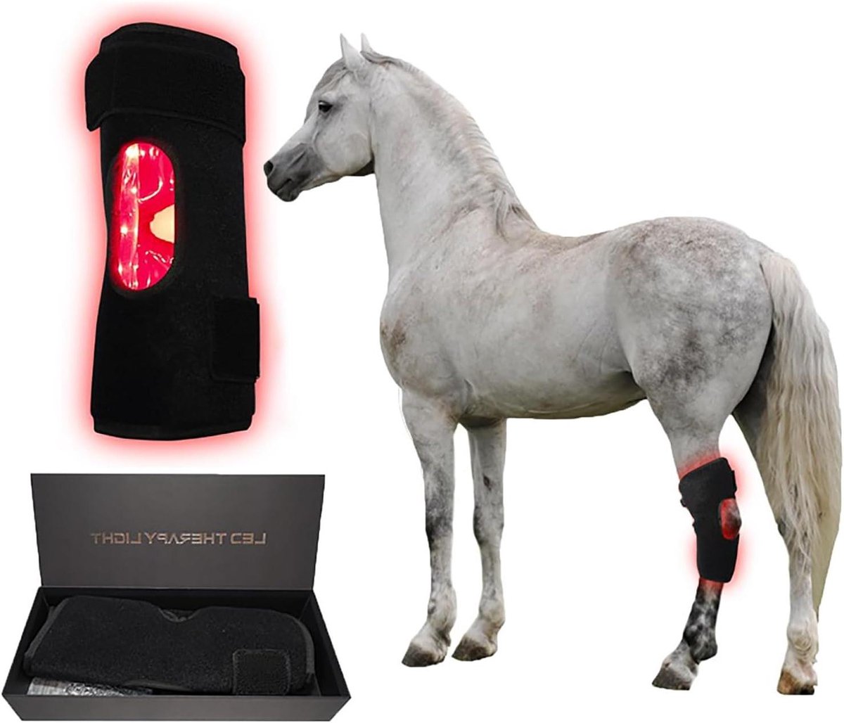 Rood Licht Therapie - Infrarood Apparaat - Paarden Herstel - Draagbaar Opvouwbaar - 37 cm - Zwart