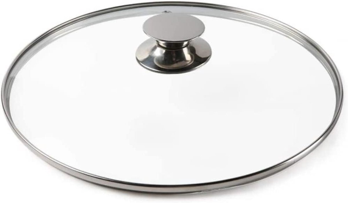 Pan Deksel - Braadpan Deksel - Koken Thuis - Gehard Glas - 18cm Diameter - Transparant