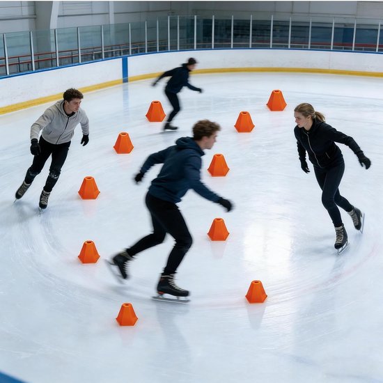 Voetbal Pionnen - 10-Delig Oefenmateriaal voor Alle Weersomstandigheden,Agility Trainingsuitrusting Voetbal - Voor Spellen Buiten School En Basketbal Schaatsen Jeugd En Kinderen Atleten — afbeelding 2