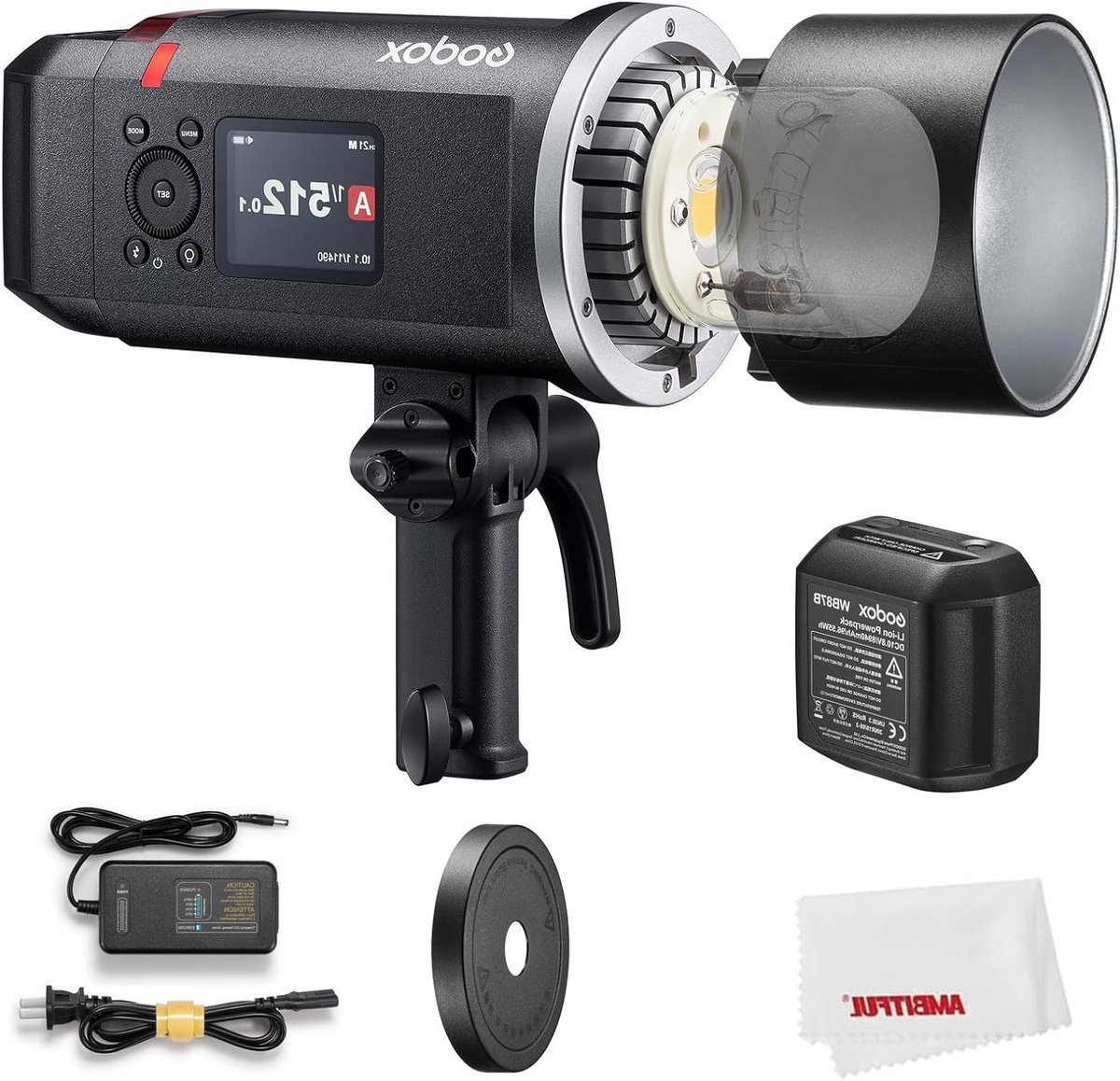 Krachtige 600 Ws Outdoor Flits met 2.4G Wireless Systeem, TTL, GN87 en HSS tot 1/8000s, Ideaal voor Professionele Fotografie