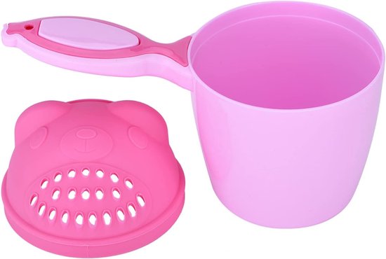 Baby badspoelbeker voor kinderen - pasgeboren badspoeler met waterval - roze van Kisogawa — afbeelding 3