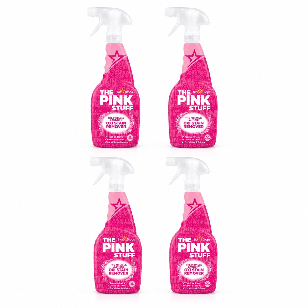 The Pink Stuff - Vlekverwijderaar Spray - 4 x 500 ml - Voordeelverpakking