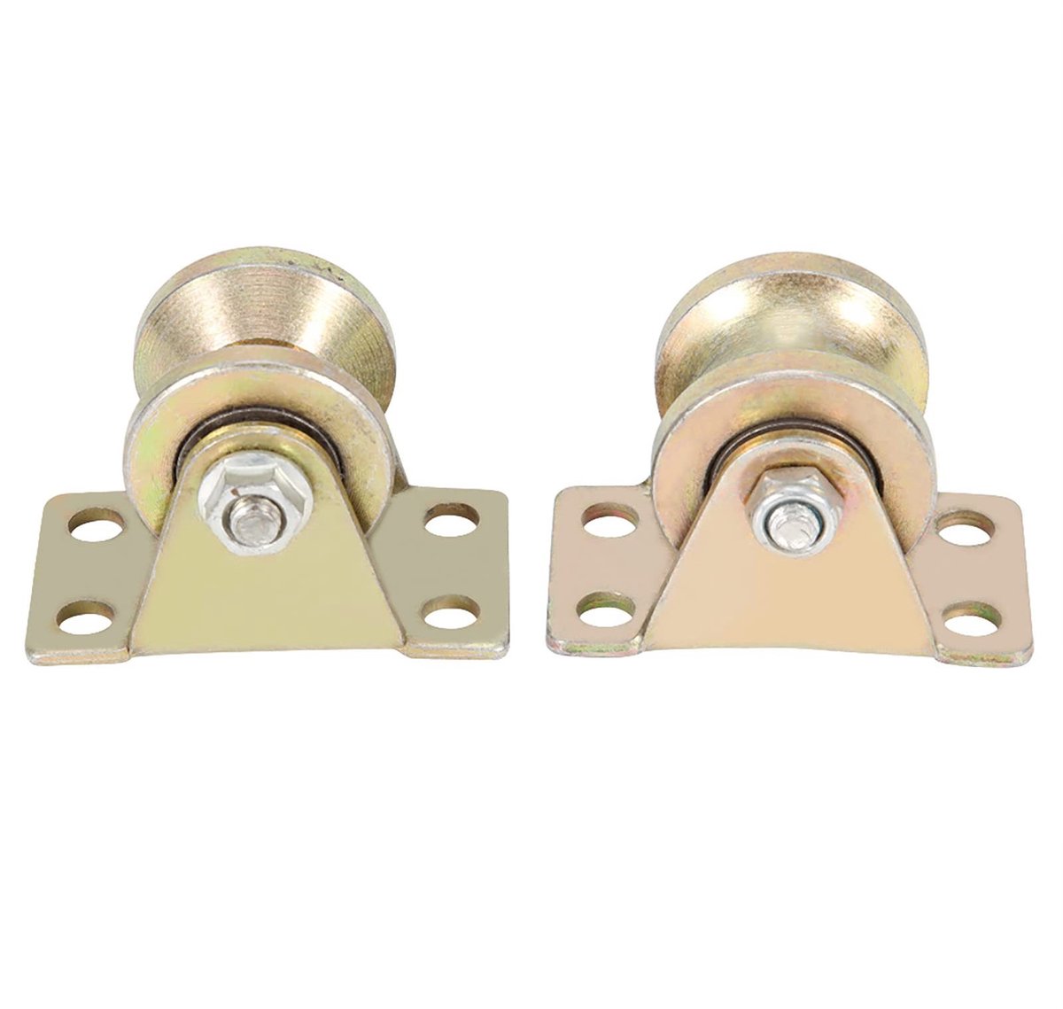 Allecto - Schuifwielen - U-vormige rol - 32 mm - Geschikt voor schuifdeuren - Staal - 2 stuks