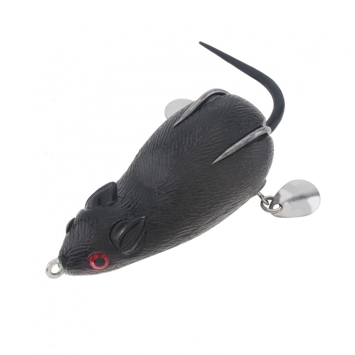 Allecto - Muis Vissen Lokken Aas - Kunstaas voor Ratten - Herbruikbaar - Bruin - Topwater Aas - Ideaal voor Vissen - 7 cm