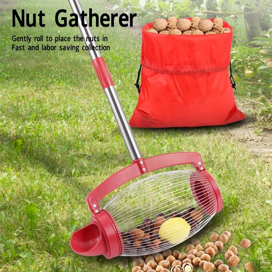 Store_7 - Notenverzamelaar - Notenoogster - Arbeidsbesparend - Lange steel - Pecannotenplukker - Geschikt voor tuin - Walnotenverzamelaar — afbeelding 2