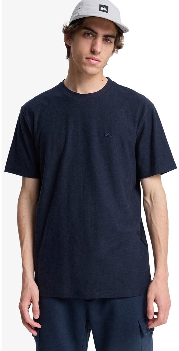 Quiksilver Slub Roundneck Heren T-shirt Eqykt04391-ktp0 Kleur Blauw