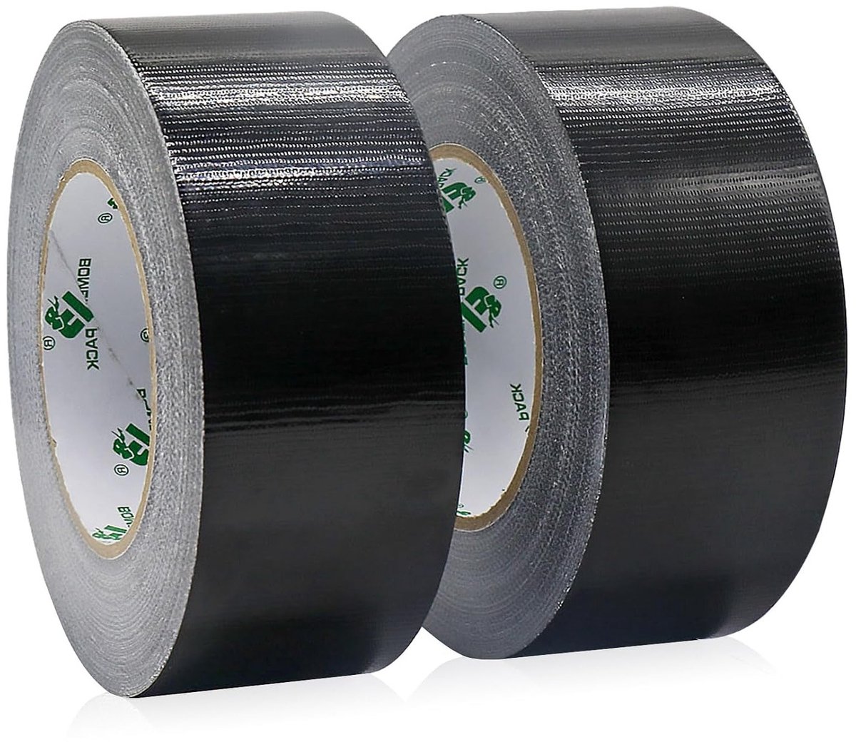 Extra Sterke Zwarte Reparatietape - 2 Rollen van 50 m x 50 mm - Geweven Tape voor Duurzame Herstellingen en Verbetering van Materialen