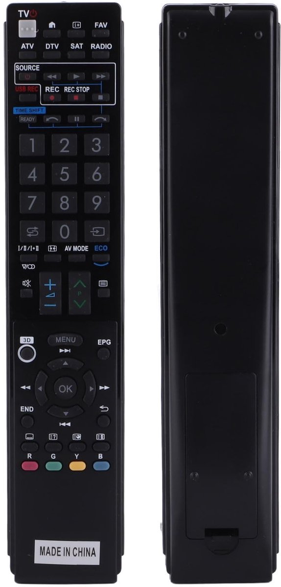 aladdien - Afstandsbediening - Universele vervangende afstandsbediening - Compact en gebruiksvriendelijk - Zwart - Geschikt voor Smart TV - Voor LED..
