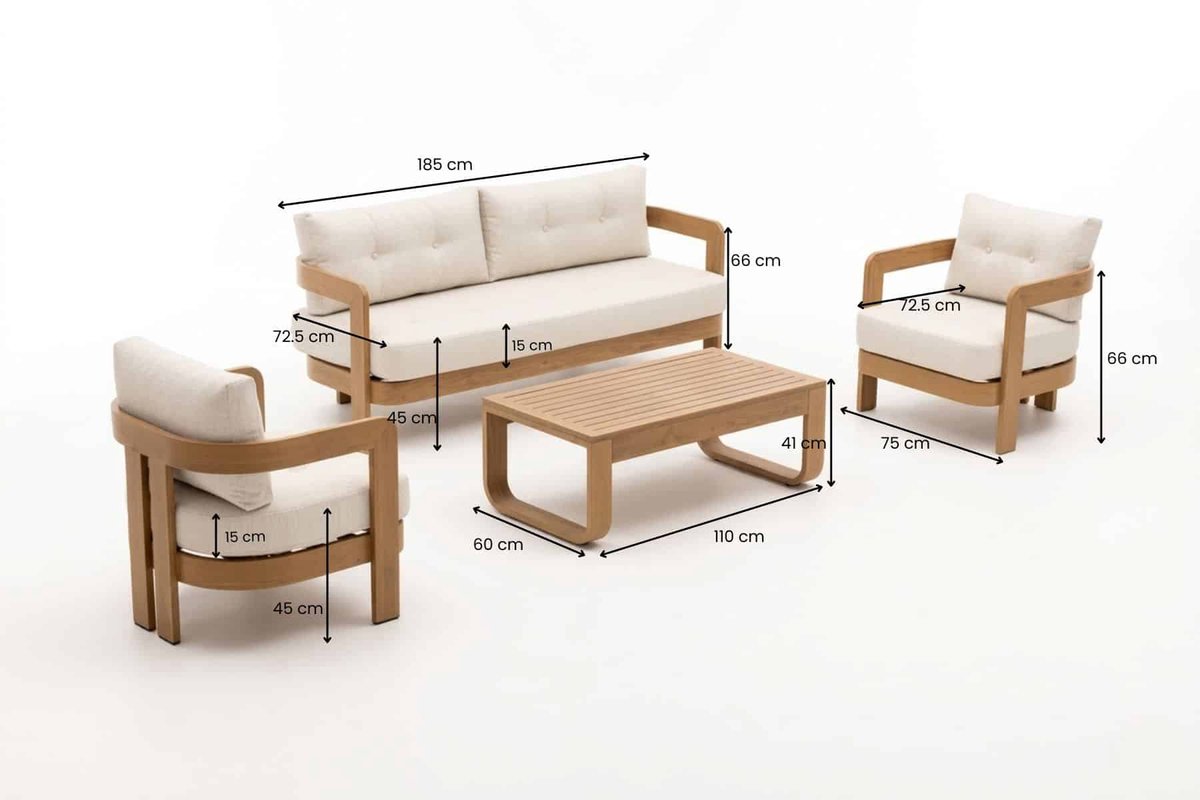 Sens-Line Santiago loungeset - naturel