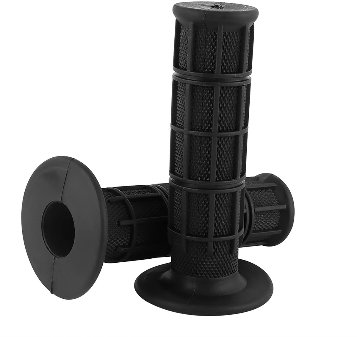 Yctze 22mm Silikon Motorstuur Grips - Antislip Handvatten voor Motor en Fiets - Zwart