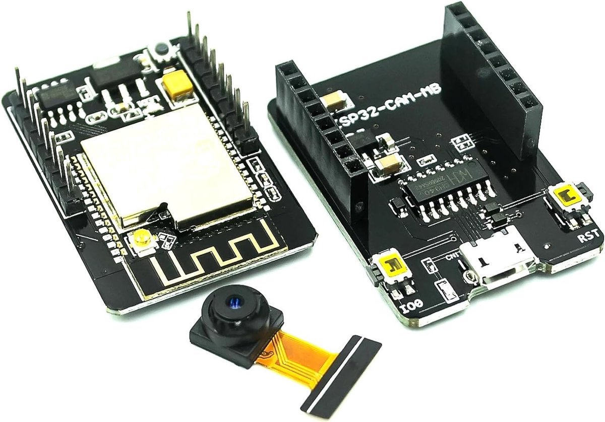 ONF3 - ESP32 ontwikkelingsplaat - WiFi Bluetooth - Dual-core met camera - 5 V - Ontwikkelboard met TF-kaartmodule - Geschikt voor slimme thu...